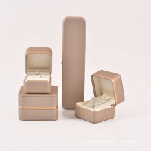 Shangjie OEM fashion jewelry 2021 engagement ring box leather  ring box packaging jewelry ring box